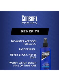 Consort Hair Spray for Men, Extra Hold, Unscented, Non-Aerosol - 8 oz(Pack of 4)  - Image 2