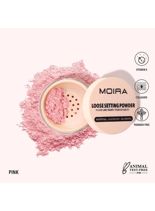 moira بودرة تثبيت فضفاضة (008، وردي) - Image 2