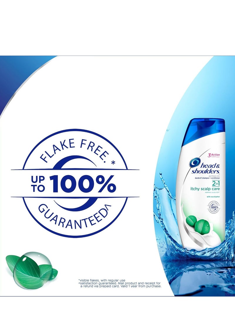 Head & Shoulders Head and Shoulders Itchy Scalp Care with Eucalyptus 2-in-1 Anti-Dandruff Shampoo + Conditioner 8.45 Fl Oz  - Image 2