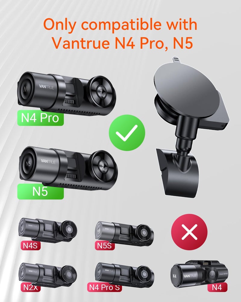 VANTRUE N5, N4 Pro Dash Cam GPS Receiver Module Type C USB Port Car Suction Cup Mount for Windows and Mac - Image 2