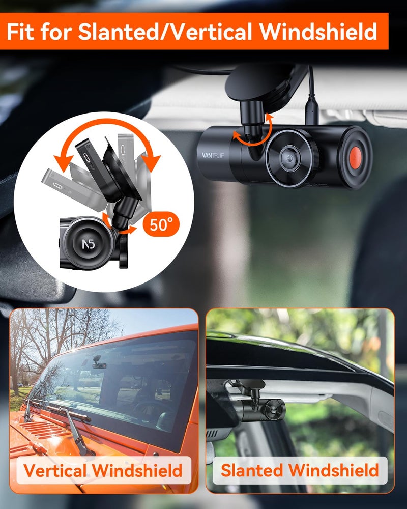 VANTRUE N5, N4 Pro Dash Cam GPS Receiver Module Type C USB Port Car Suction Cup Mount for Windows and Mac - Image 5