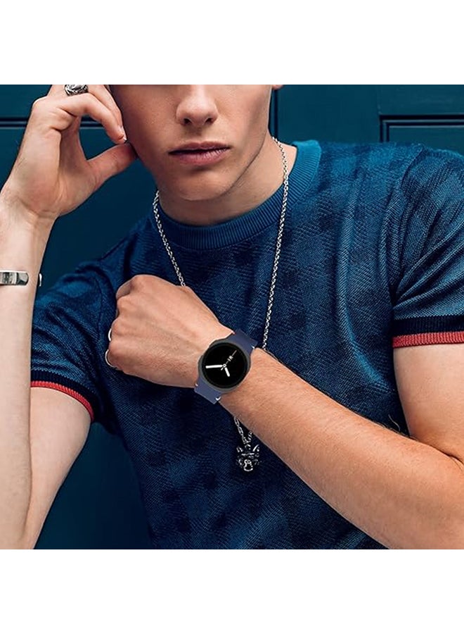 O Ozone Silicone Bands For Samsung Galaxy Watch 8 Band 40mm 44mm, Galaxy Watch 8 Classic Band 46mm, Waterproof Soft Wristband Sport Strap for Women Men-Black - Image 5