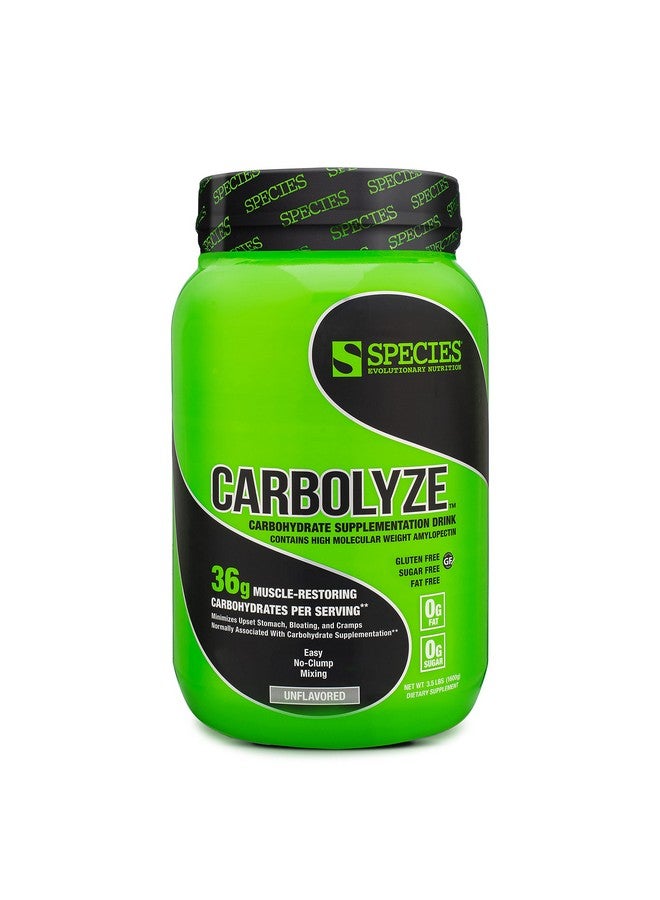 Species Nutrition Carbolyze Carbohydrate Powder Supplement, No Bloating or Cramping, High Molecular Weight Micronized Carb Powder Intra & Post Workout. Sugar Free. (Unflavored, 40 Servings) - Image 1