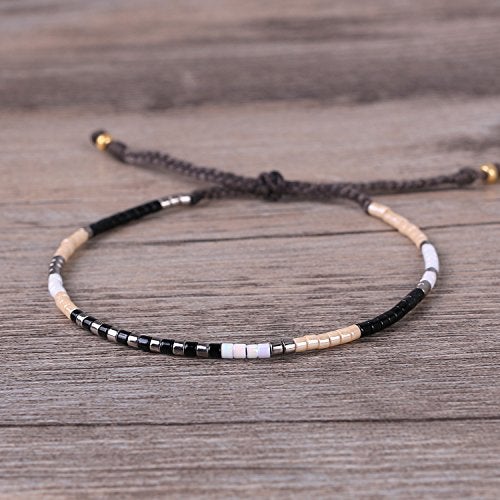 KELITCH Boho-color Crystal Shell Beaded Friendship Bracelets Handmade Strand Bracelet Bangles Jewelry For Summer - Image 3