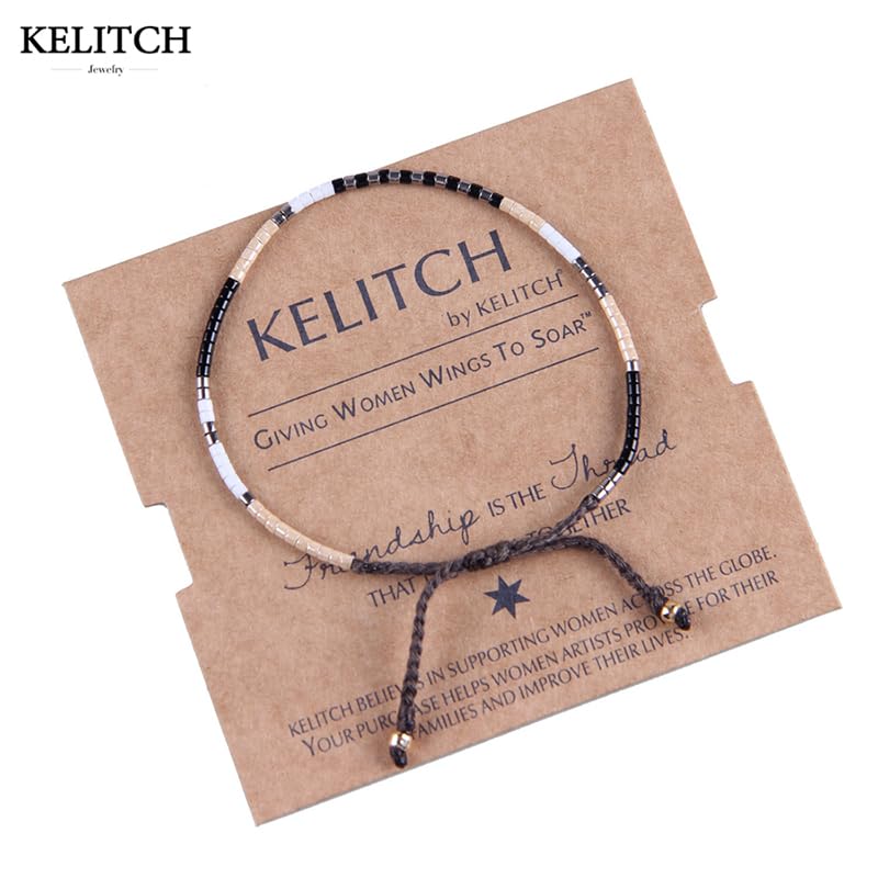 KELITCH Boho-color Crystal Shell Beaded Friendship Bracelets Handmade Strand Bracelet Bangles Jewelry For Summer - Image 2