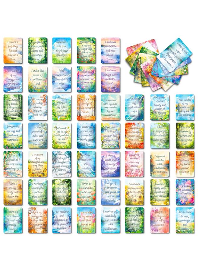 Bluejw Selling New 50 Cartoon Positive Energy Incentive Text Postcards Selling High-end Simple Exciting - Image 1