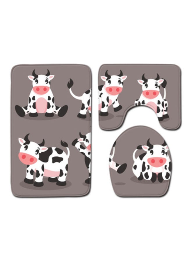 Beauenty 3-Piece Bath Mat Accessory Set multicolour 80x50cm