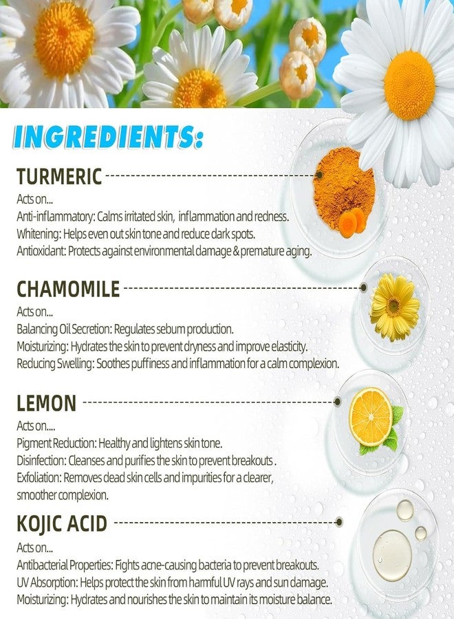 مناديل أولاملي المنظفة بحمض الكوجيك والكركم للبقع الداكنة | مناديل للوجه بالكركم وحمض الكوجيك للبقع الداكنة، وتفتيح آثار حب الشباب، وتنظيف المسام | لطيفة وغير مهيجة للوجه والجسم - Image 2