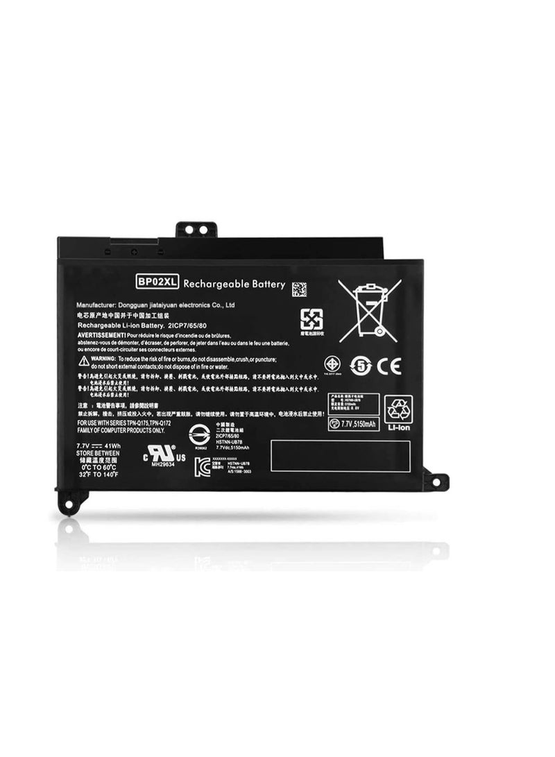 Terabyte 7.7V 41WH BP02XL BP02041XL Laptop Battery Compatible for HP PAVILION 15-AU000NE 15-AU000NL 15-AU000NR 15-AU000NT - Image 1