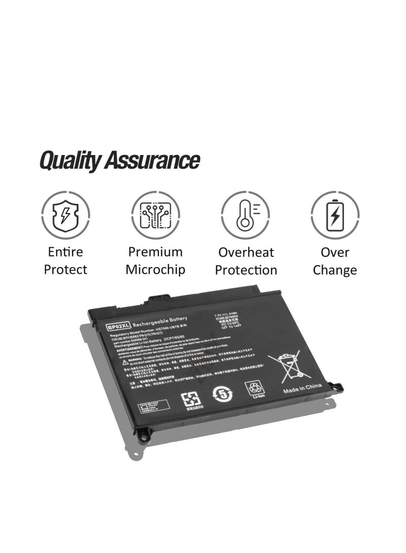 Terabyte 7.7V 41WH BP02XL BP02041XL Laptop Battery Compatible for HP PAVILION 15-AU000NE 15-AU000NL 15-AU000NR 15-AU000NT - Image 3