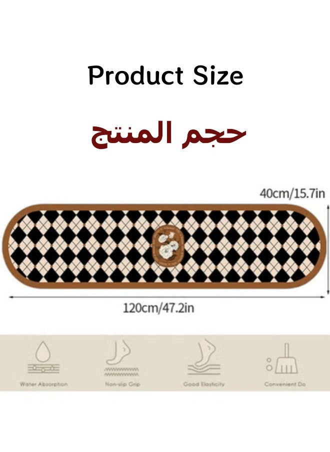 Generic - Kitchen Mat, Non-Slip Kitchen Rugs And Mats, Anti-Fatigue Hallway Kitchen Runner Rug Set Backing Floor Mat For Kitchen Laundry Sink Bathroom Office, Waterproof Non-Slip Kitchen Mats - Image 1