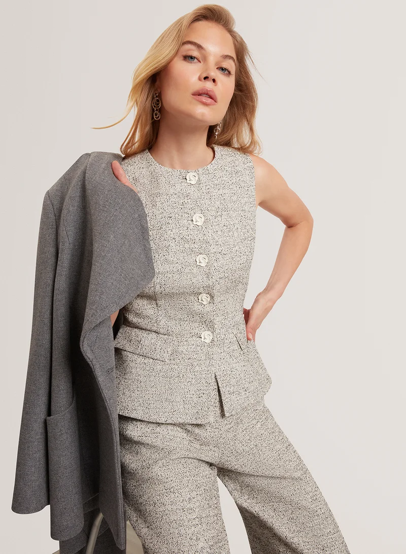 Ted Baker Tailored Boucle Fitted Waistcoat