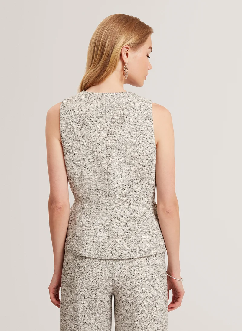 Ted Baker Tailored Boucle Fitted Waistcoat