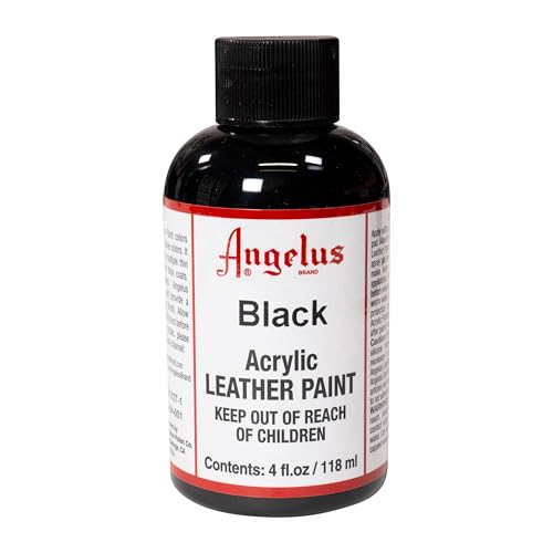 Angelus طلاء جلد أنجلوس 4 أونص - أسود - Image 1