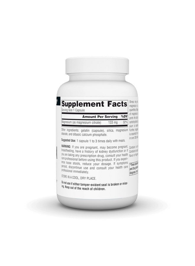 سورس ناتشورالز سيترات المغنيسيوم من Source Naturals، يدعم صحة العظام والقلب* 133 مجم - 90 كبسولة - Image 2