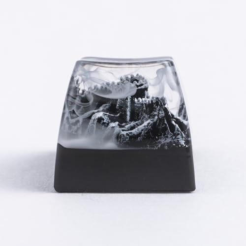 REDQIN Artisan Keycaps The Great Wall Shape SA Profile Handmade Keycap Escape Keycap Resin for Mechanical Keyboard - Image 2