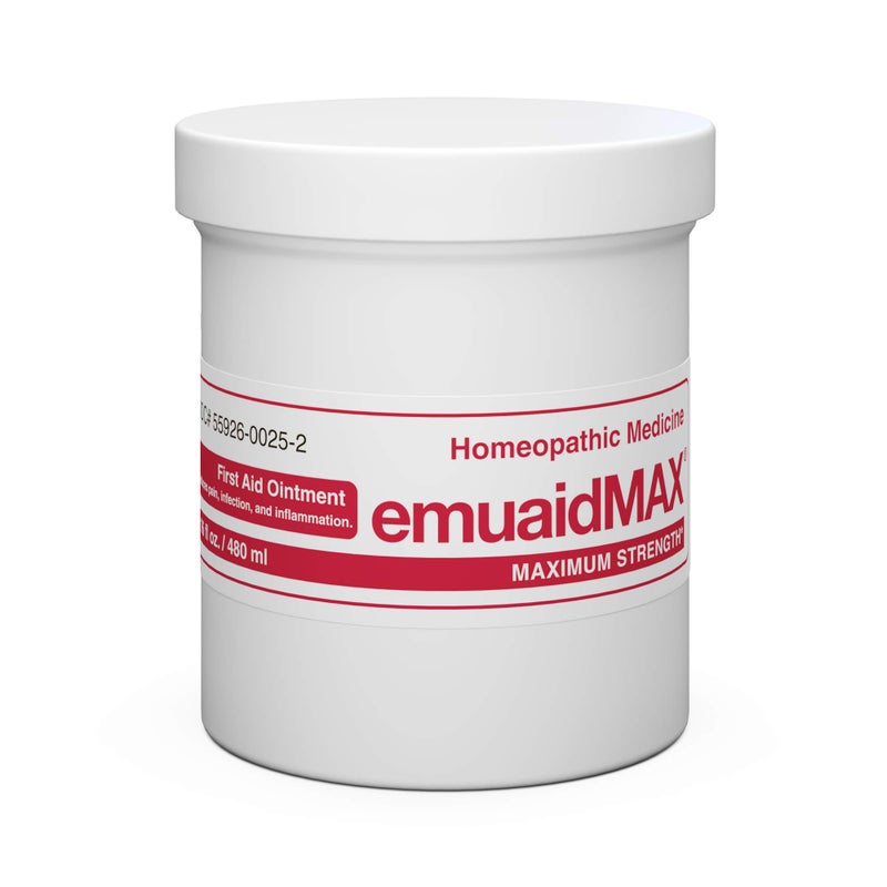 emuaid EMUAIDMAX Eczema Ointment, Maximum Strength Soothing Relief for Eczema, Psoriasis, Athlete’s Foot, Jock Itch, Rashes, Itchy, Dry, Irritated Skin and Minor Skin Irritations, 16oz - Image 1
