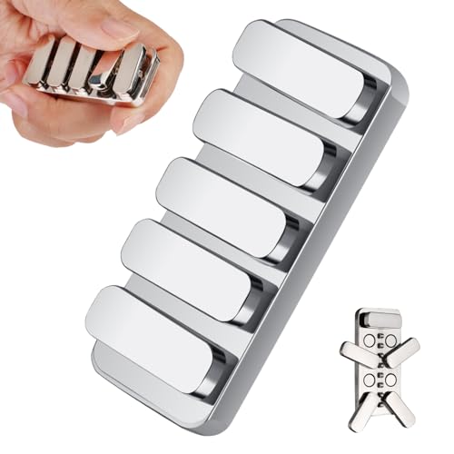 MAKWEN Fidget Slider Toys Adults Metal Fidget Haptic Clicker with 3 Noise Levels LoudQuiet Fidget Toys for Adults EDC Brick Blocks Fidget Toy Relief Stress and Anxiety - Image 1
