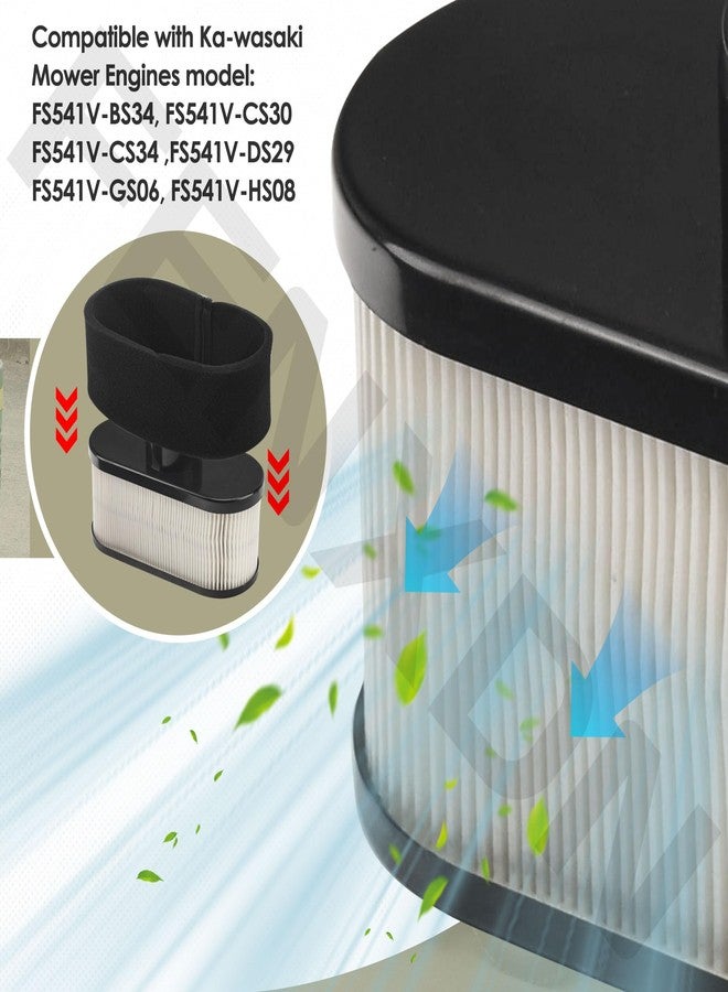 FENXDN 11011-0920 Air Filter Case Kit for Kaw-asaki FS481V FS541V FS600V Mower Engines - Black - Image 4