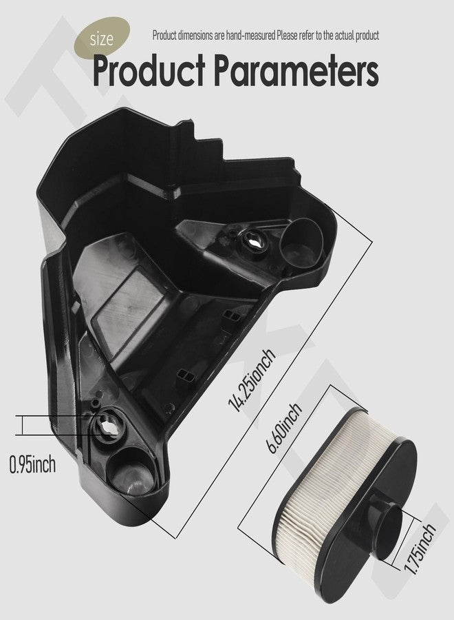FENXDN 11011-0920 Air Filter Case Kit for Kaw-asaki FS481V FS541V FS600V Mower Engines - Black - Image 2