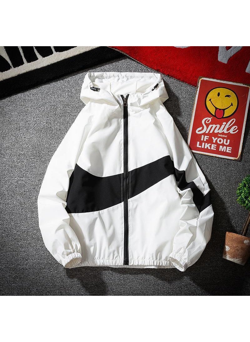 Generic - 2024 Mens Fashion Colorblock Jacket black - Image 1