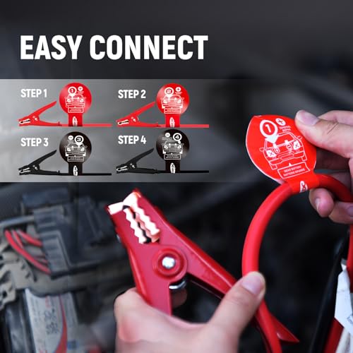 TOPDC 6 Gauge 16 Feet Jumper Cables for Car, SUV and Trucks Battery, Heavy Duty Automotive Booster Cables for Jump Starting Dead or Weak Batteries with Carry Bag, (TD-P0616) - Image 5