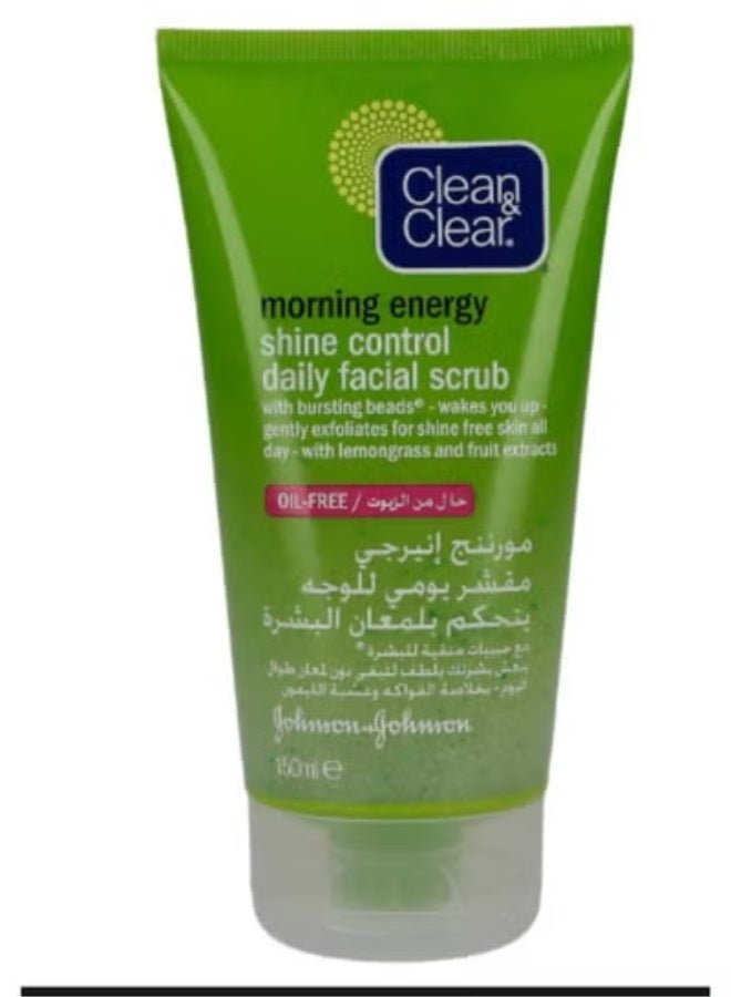 Clean & Clear Shine Control Daily Facial Scrub 150ml