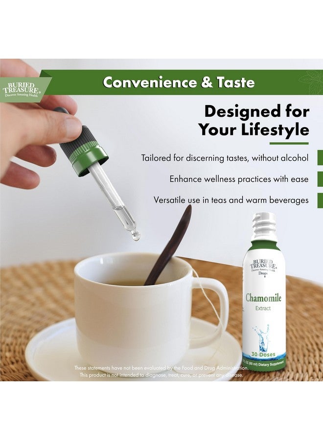 Buried Treasure Chamomile Drops - 30 Servings, 2oz, Liquid Herbal Calm Supplement for Relaxation Support, No Sugar Added - Image 4