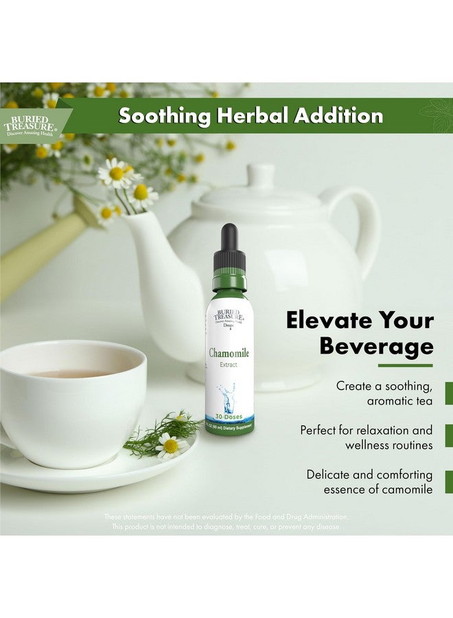 Buried Treasure Chamomile Drops - 30 Servings, 2oz, Liquid Herbal Calm Supplement for Relaxation Support, No Sugar Added - Image 3