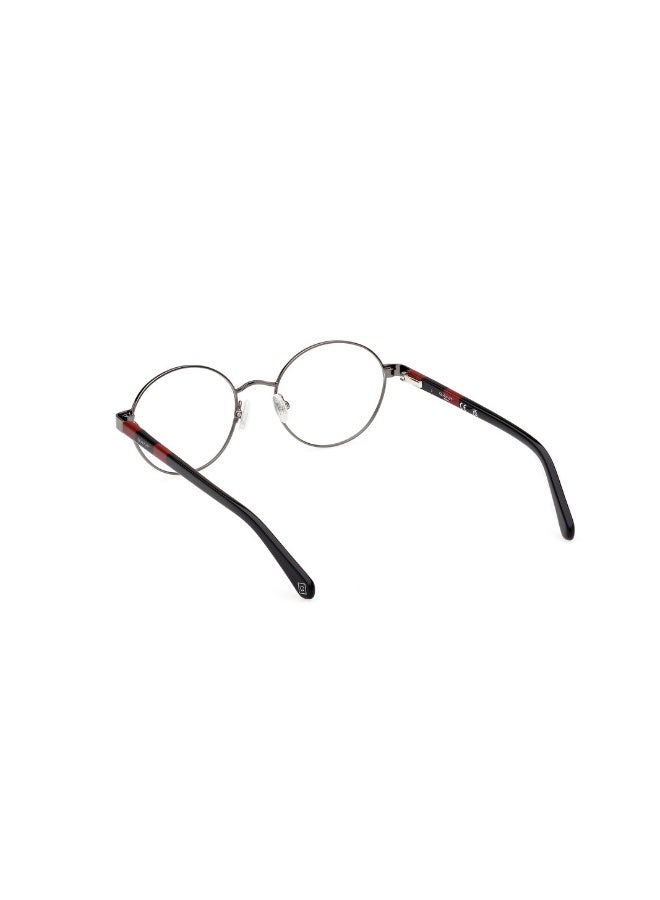 GANT Ga4151 Round Metal Frames For Women Size 50, Shiny Gunmetal - Image 3