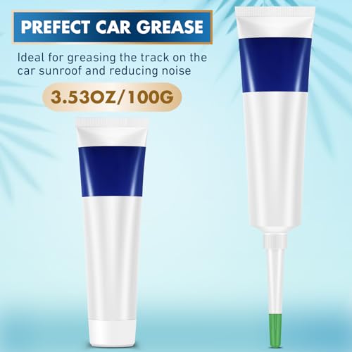 Threlaco Automobile Sunroof Silicone Grease 3.53 oz Multi Purpose Genuine Sunroof Grease Automotive for Greasing and Cleaning The Track on The Car Sunroof, Reducing Noise Prolong Life - Image 2