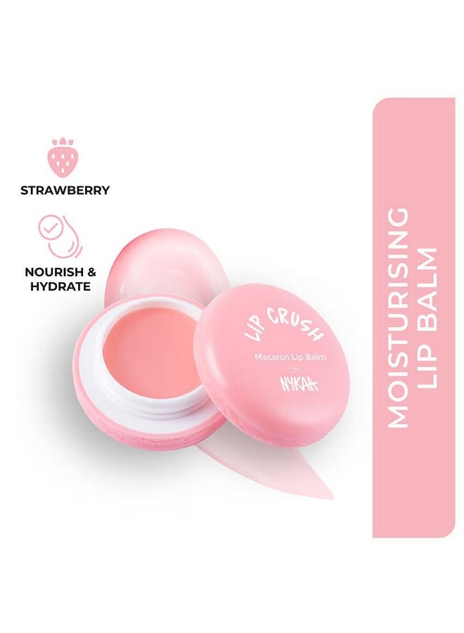 Nykaa Lip Crush Macaron Lip Balm - Strawberry (Pack Of 1) - Image 4