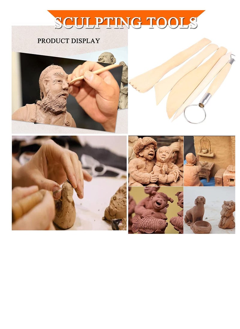 Y&D Ball Stylus Dotting Silicone Sculpting Kit - Polymer Clay Sculptures Tools Rubber Tip Pens for Pottery Rock Painting Ceramics Doll Modeling Carving Embossing Paper Flowers 24pcs  - Image 5