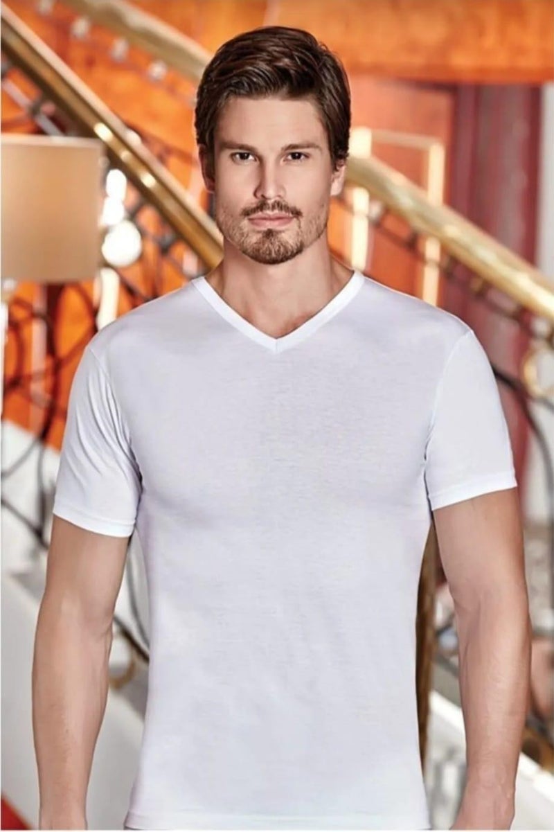 Berrak 1007 Men's V Neck Singlet  - Image 1