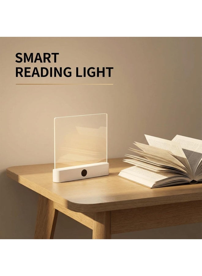 Arabest ضوء قراءة LED ذكي، صندوق كنز ضوء الكتاب، ضوء قراءة مسطح LED قابل لإعادة الشحن مع 3 ألوان ومؤقت، مصباح دراسة قابل للرسم، أضواء حلم القارئ الهادئ (أسود) - Image 2