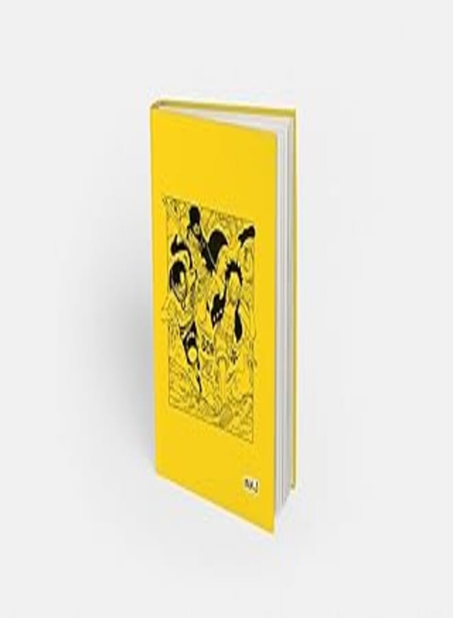 دفتر رسم غلاف مقوى بحجم A5، صفحة واحدة صفراء فارغة بحجم A5