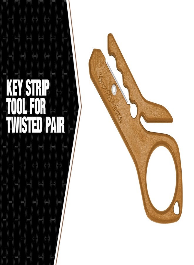 Southwire SK-T1 Key Strip Tool for Twisted Pair; Removes Outer Jacket Cable - Image 2