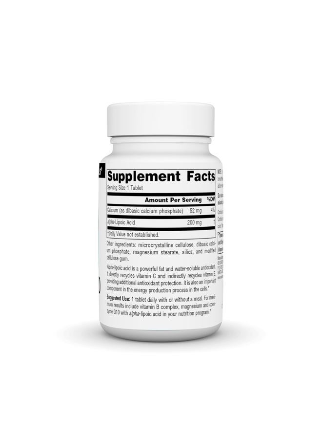 Source Naturals Alpha Lipoic Acid 200mg, 60 tabs - Image 3