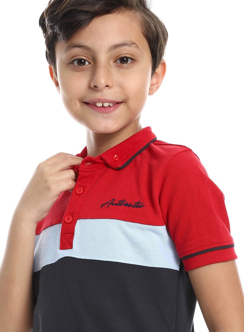 Boys Collared Neck Polo Shirt