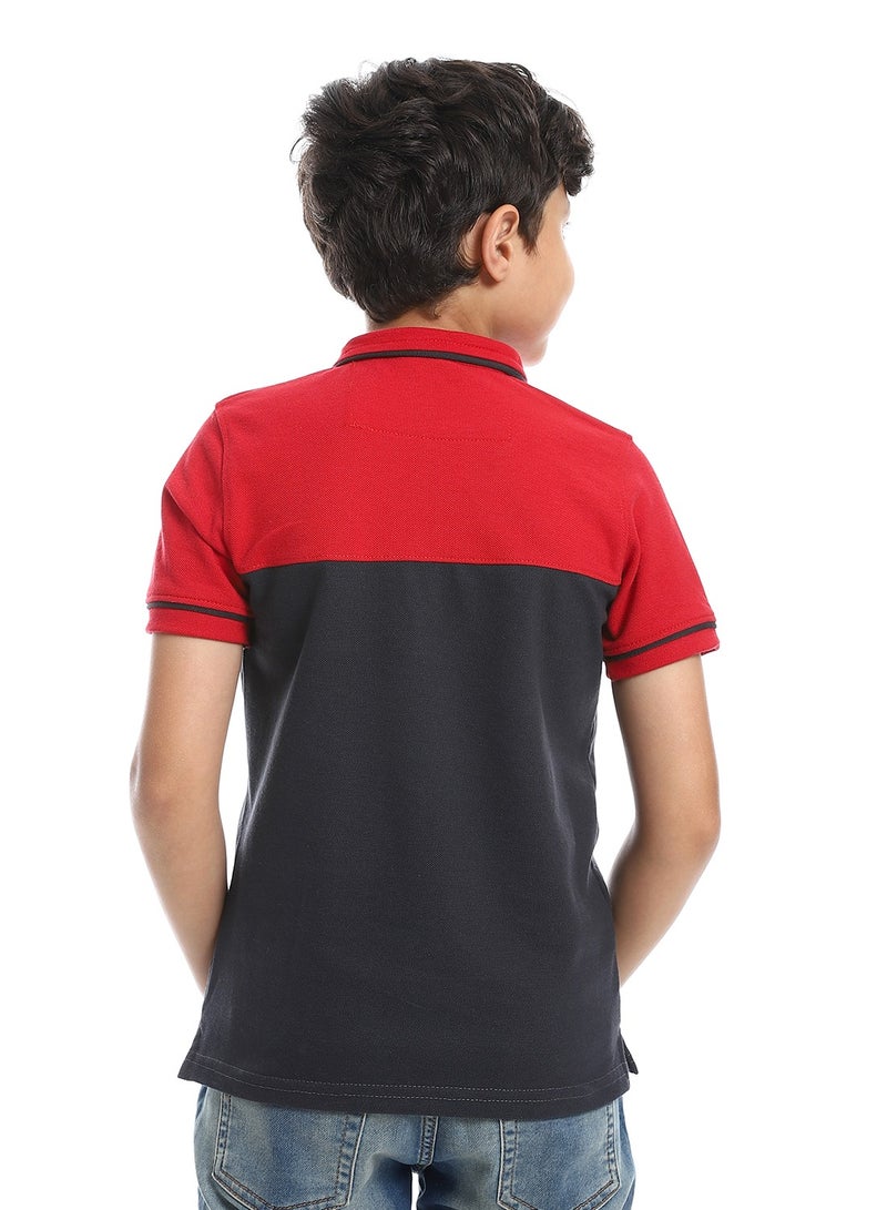 Boys Collared Neck Polo Shirt
