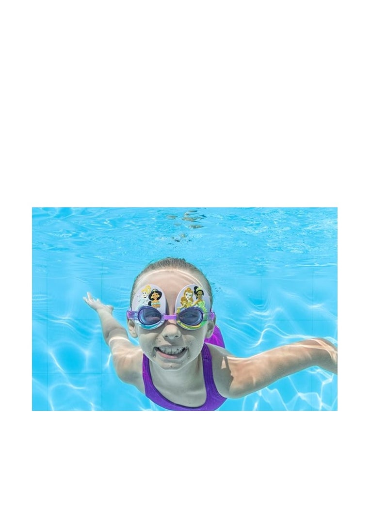 Bestway Deluxe Disney Princess Swim Goggles – Adjustable, Comfortable Swimming Goggles for Kids with Princess Design - Image 2