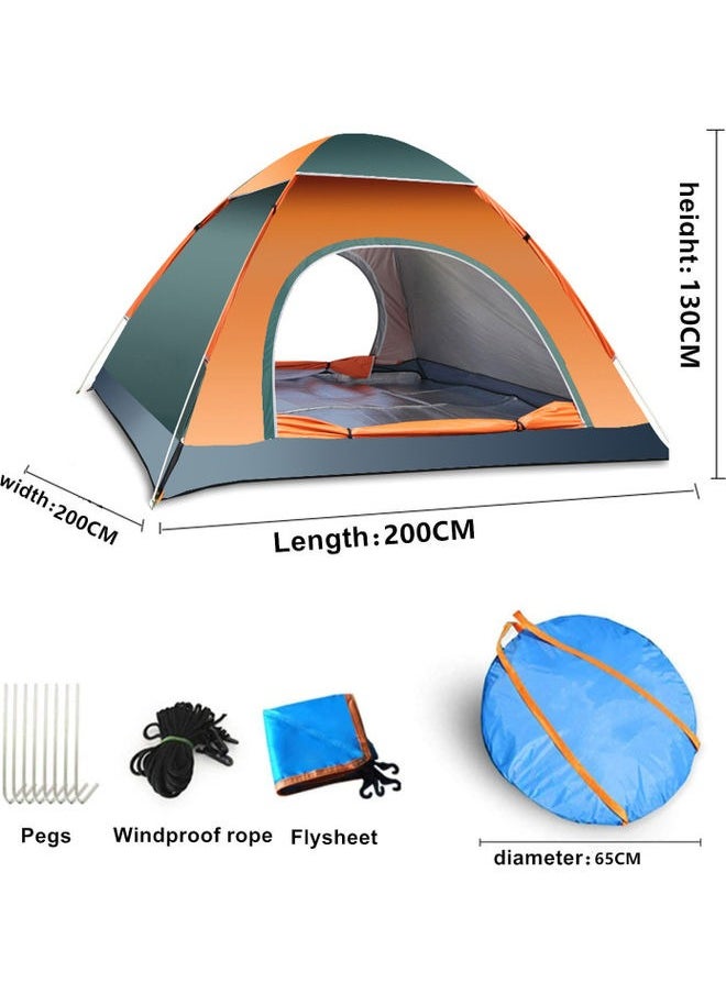 Arabest - Camping Tent, 2/3/4/6 Person Dome Tent for Easy Setup in Under 10 Mins, Included Blocks Wind & Rain, Tent for Camping, Festivals, Backyard, Sleepovers - Image 1