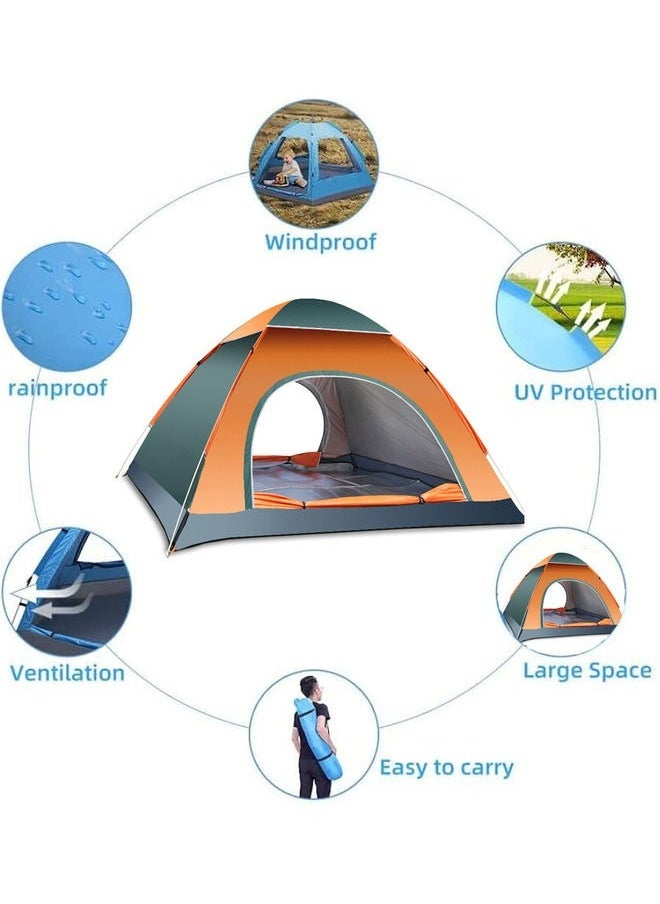Arabest - Camping Tent, 2/3/4/6 Person Dome Tent for Easy Setup in Under 10 Mins, Included Blocks Wind & Rain, Tent for Camping, Festivals, Backyard, Sleepovers - Image 1