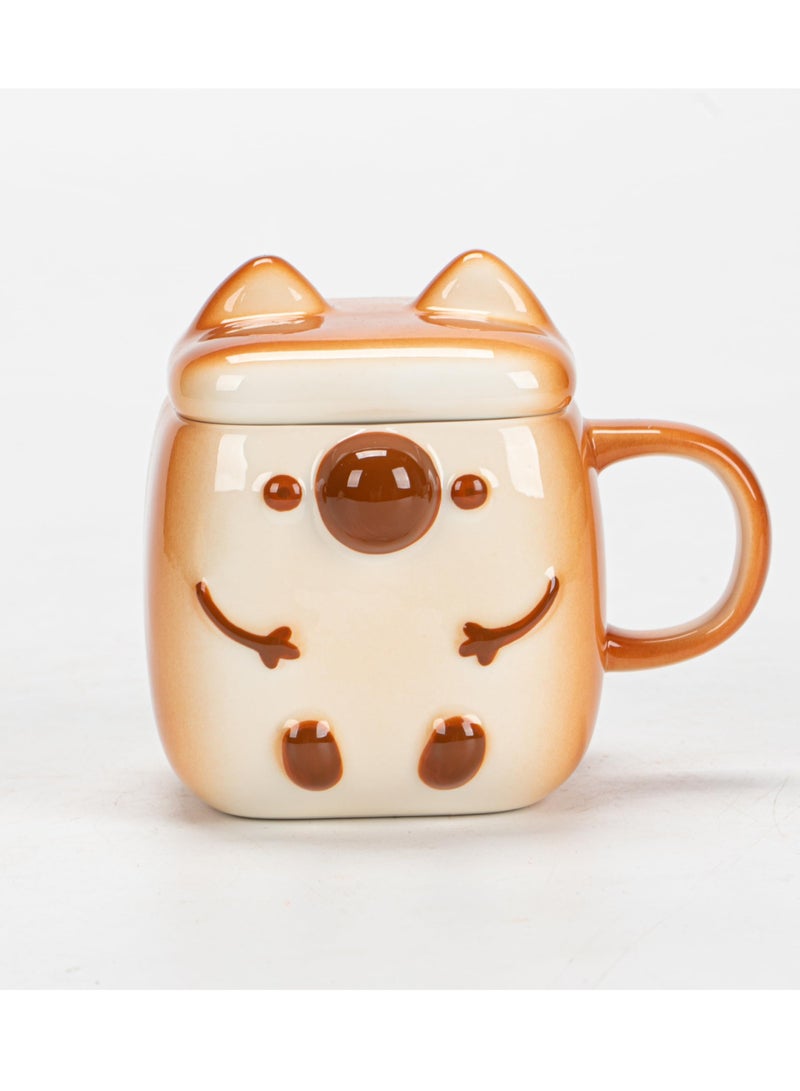 Adorable Anime Coffee Mug, Creative Porcelain Cup for Tea and Coffee, Perfect Gift for Anime Fans and Kawaii Lovers, Fun and Unique Design for All Ages - Image 1