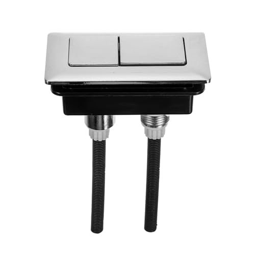 LUXART Replaceable Square Dual Flush Push Button - Toilet Water Tank Flushing Button| Round Button for Lid Cover of Toilet Water Tank Lid Hole Should be at Least (70 MM Square) - Image 1
