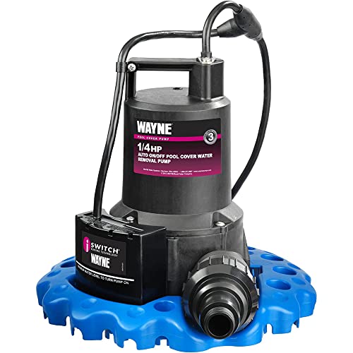WAYNE WAPC250-1/4 HP Reinforced Thermoplastic Pool Cover Pump - Up to 3,000 Gallons Per Hour - Automatic On/Off Water Removal Pool Cover Pump - Image 1