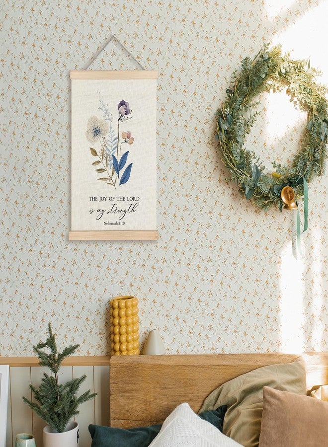 Supwhd Christian Wall Decor, the Joy of the Lord is My Strength Bible Verses Wall Decor, Scripture Wall Art for Bedroom Living Room Office 12x16 - Image 2