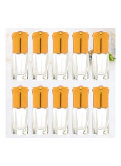 10 Pcs Glasses Roll on Bottles Refillable Empty Perfume Bottle Travel Essential Oil Roller Bottles Perfumes Bottles Container 3 ml Random Color