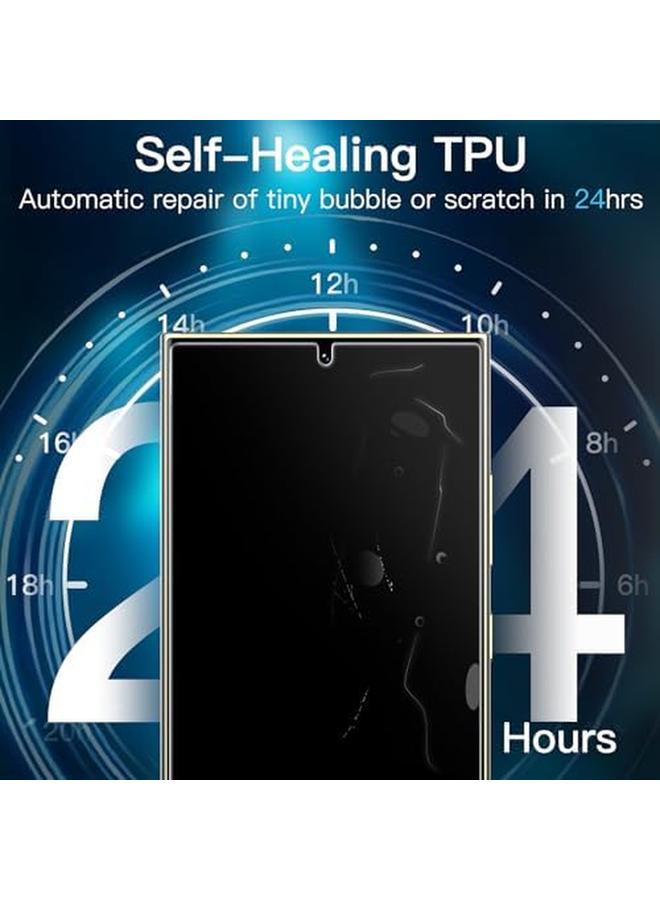 Jetech Screen Protector For Samsung Galaxy S24 Ultra 5G 6.8 Inch Flexible Tpu Film Fingerprint ID Compatible Easy Installation Hd Clear 3 Pack - Image 4