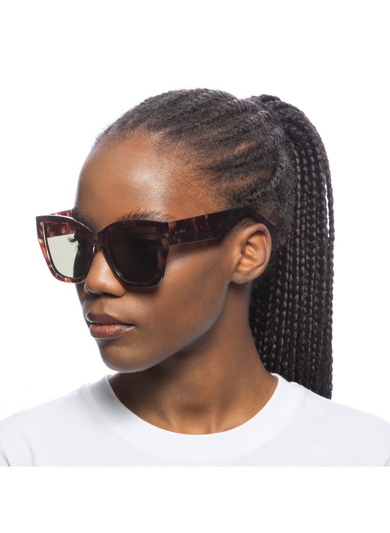 AIRE HAEDUS Oversized Square Sunglasses for Women – Tortoise Shell Frame, UV400 Protection, Bold Designer Look, Lightweight Retro Shades for Travel, Casual & Daily Style - Image 2